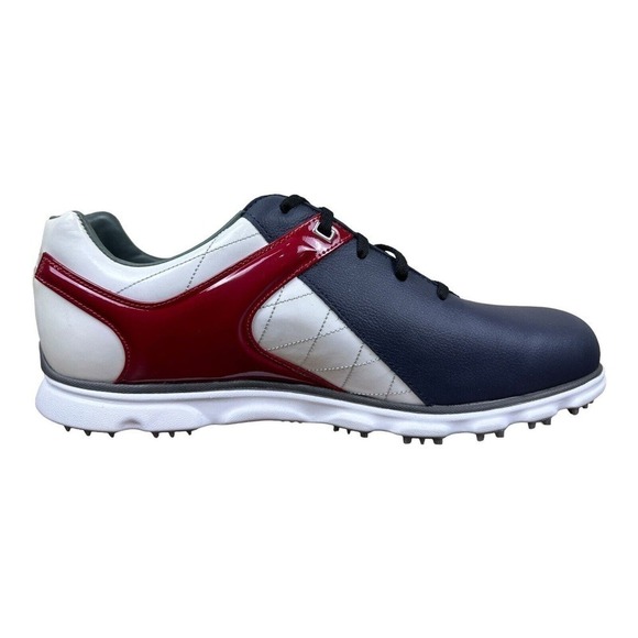 Footjoy FJ Pro SL Men’s Size 11.5 XW Navy/Red Spikeless Golf Shoes RARE. - Picture 13 of 13